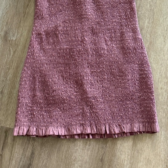 Free People NWT Ruched Bodycon Mini Dress (M) - Picture 2 of 3